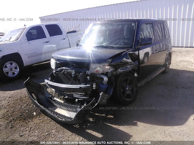 JTLKT334664099140 - 2006 TOYOTA SCION XB შავი ფოტო 2