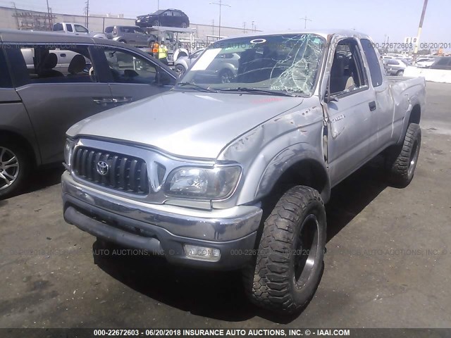 5TEWN72NX2Z145238 - 2002 TOYOTA TACOMA XTRACAB TAN photo 2