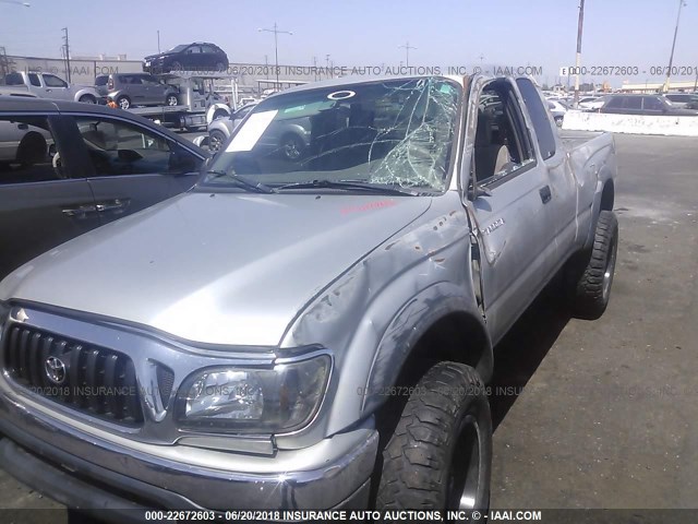 5TEWN72NX2Z145238 - 2002 TOYOTA TACOMA XTRACAB TAN photo 6