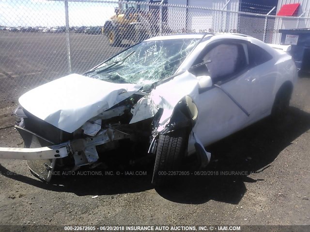 2HGFG21588H705469 - 2008 HONDA CIVIC SI WHITE photo 2