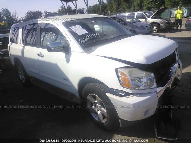 5N1AA08B86N743052 - 2006 NISSAN ARMADA SE/LE WHITE photo 1