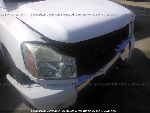 5N1AA08B86N743052 - 2006 NISSAN ARMADA SE/LE WHITE photo 6