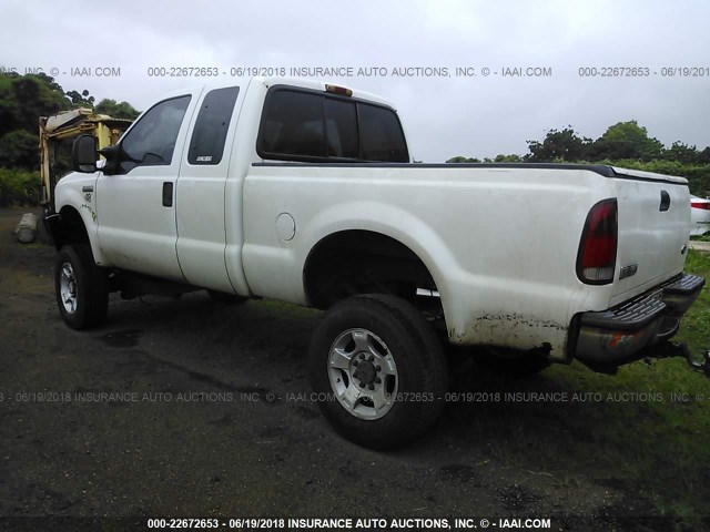 1FTWX31545EC51308 - 2005 FORD F350 SRW SUPER DUTY WHITE photo 3