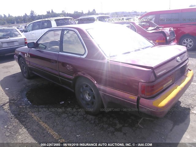 JNKHF14C3LT003679 - 1990 INFINITI M30 RED photo 3