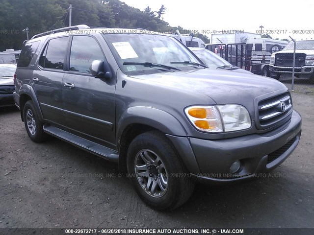 5TDBT48A04S225963 - 2004 TOYOTA SEQUOIA LIMITED GRAY photo 1