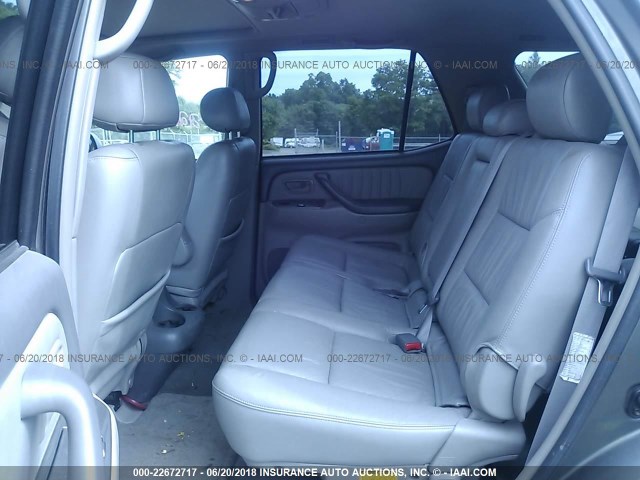 5TDBT48A04S225963 - 2004 TOYOTA SEQUOIA LIMITED GRAY photo 8