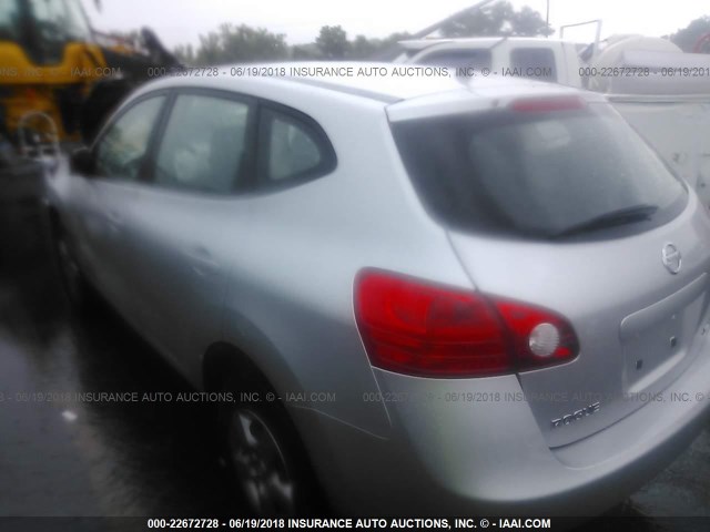 JN8AS58VX8W403668 - 2008 NISSAN ROGUE S/SL SILVER photo 3