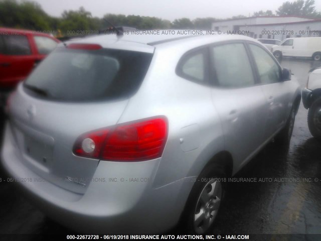 JN8AS58VX8W403668 - 2008 NISSAN ROGUE S/SL SILVER photo 4