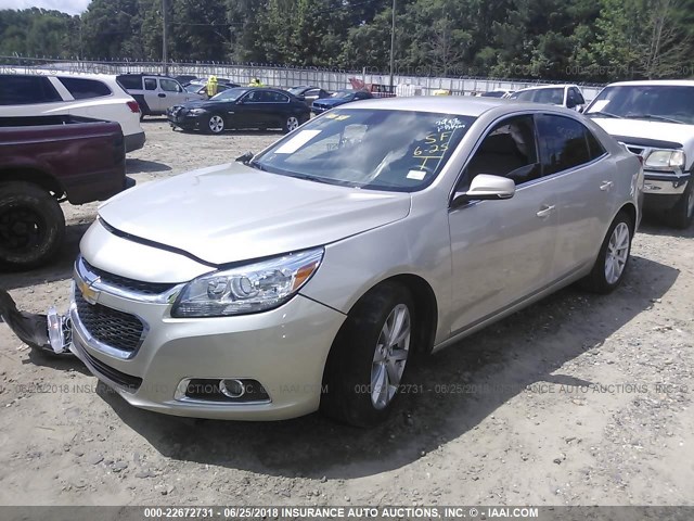 1G11E5SL9EF142922 - 2014 CHEVROLET MALIBU 2LT GOLD photo 2