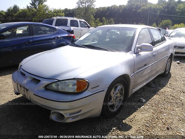 1G2NV52E42M527598 - 2002 PONTIAC GRAND AM GT1 SILVER photo 2