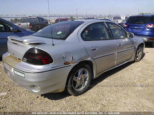 1G2NV52E42M527598 - 2002 PONTIAC GRAND AM GT1 SILVER photo 4