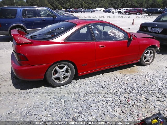 JH4DC4452SS009150 - 1995 ACURA INTEGRA LS RED photo 4