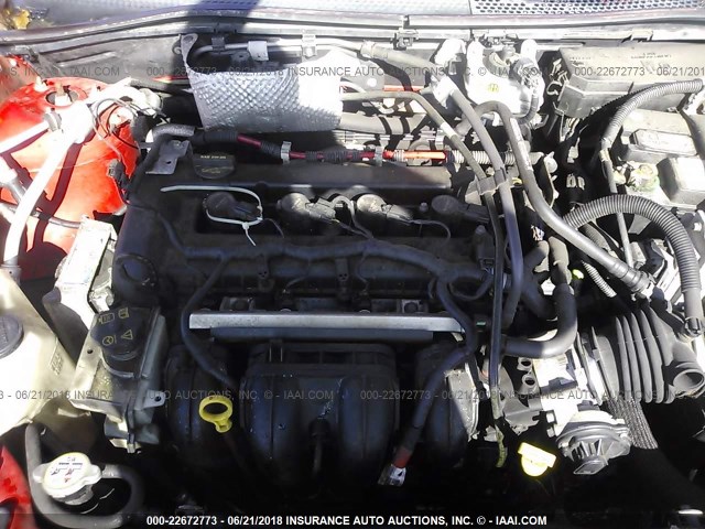 1FAHP35NX8W103249 - 2008 FORD FOCUS SE/SEL/SES RED photo 10