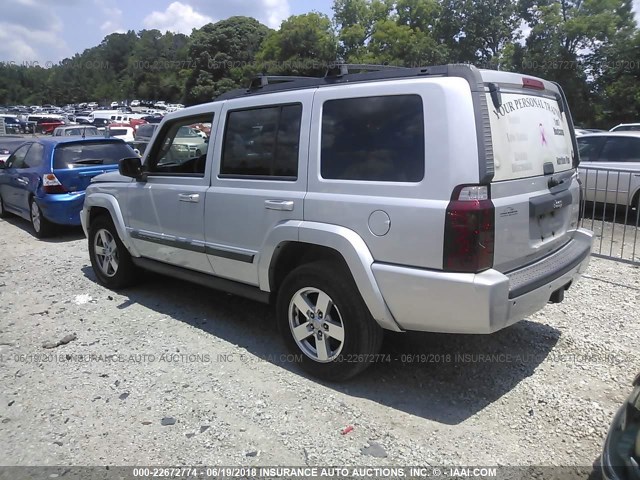 1J8HH48K18C246874 - 2008 JEEP COMMANDER SPORT SILVER photo 3