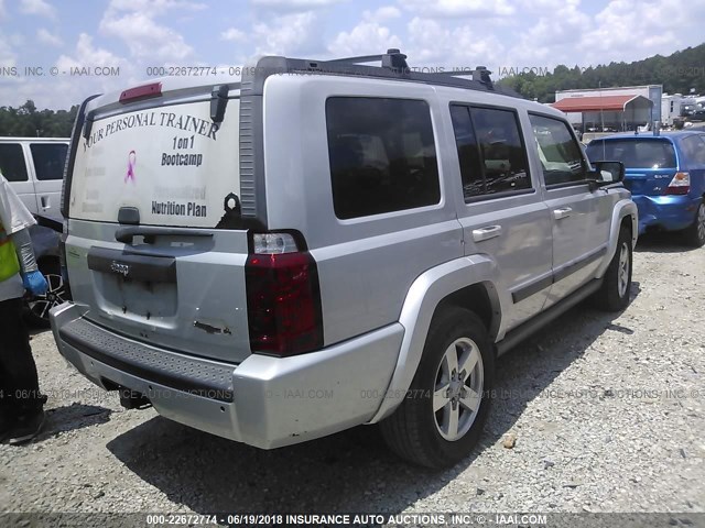 1J8HH48K18C246874 - 2008 JEEP COMMANDER SPORT ვერცხლისფერი ფოტო 4