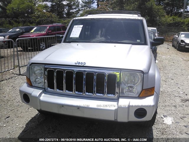 1J8HH48K18C246874 - 2008 JEEP COMMANDER SPORT ვერცხლისფერი ფოტო 6
