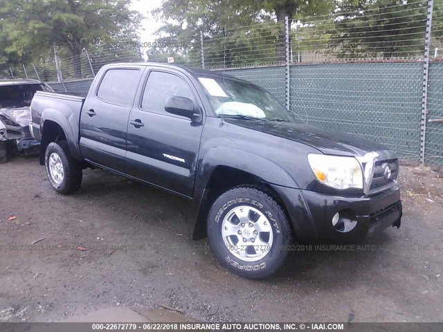 3TMLU4EN9AM039097 - 2010 TOYOTA TACOMA DOUBLE CAB BLACK photo 1