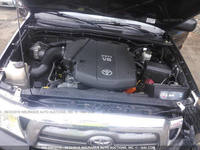 3TMLU4EN9AM039097 - 2010 TOYOTA TACOMA DOUBLE CAB შავი ფოტო 10