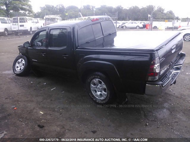 3TMLU4EN9AM039097 - 2010 TOYOTA TACOMA DOUBLE CAB BLACK photo 3