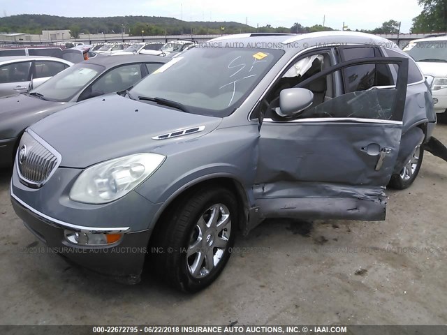 5GAER23758J108847 - 2008 BUICK ENCLAVE CXL TEAL photo 2