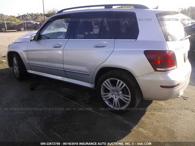 WDCGG8JB3DG126157 - 2013 MERCEDES-BENZ GLK 350 4MATIC SILVER photo 3