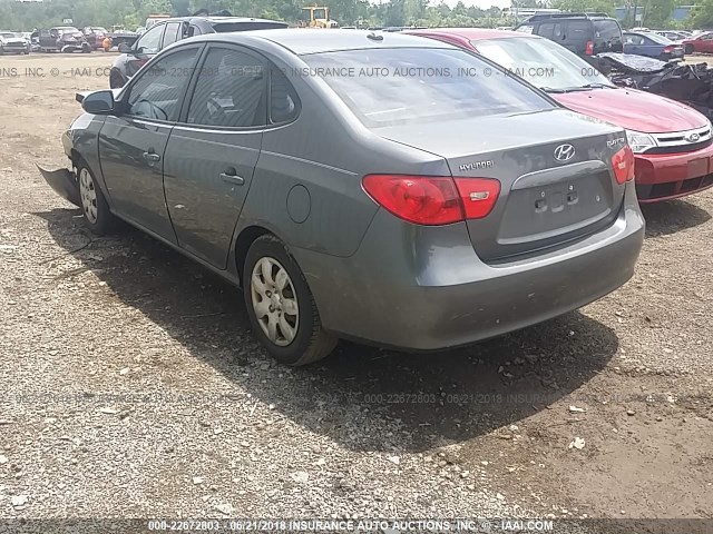 KMHDU46D78U563005 - 2008 HYUNDAI ELANTRA GLS/SE/LIMITED GRAY photo 3