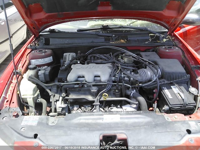 1G2NF52E34C222213 - 2004 PONTIAC GRAND AM SE1 RED photo 10