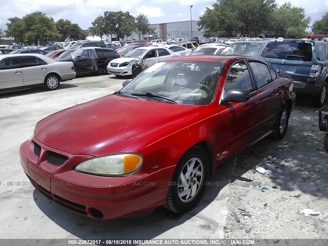 1G2NF52E34C222213 - 2004 PONTIAC GRAND AM SE1 RED photo 2