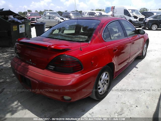 1G2NF52E34C222213 - 2004 PONTIAC GRAND AM SE1 RED photo 6