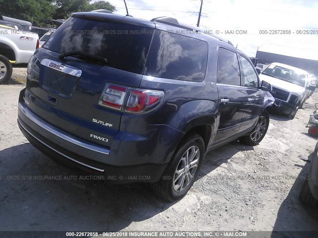 1GKKVRKD2DJ215169 - 2013 GMC ACADIA SLT-1 Синій фото 4