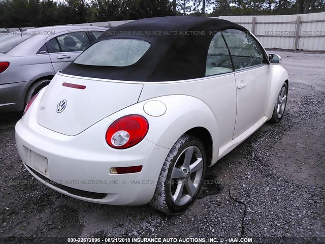 3VWFF31Y07M412003 - 2007 VOLKSWAGEN NEW BEETLE TRIPLE WHITE WHITE photo 4