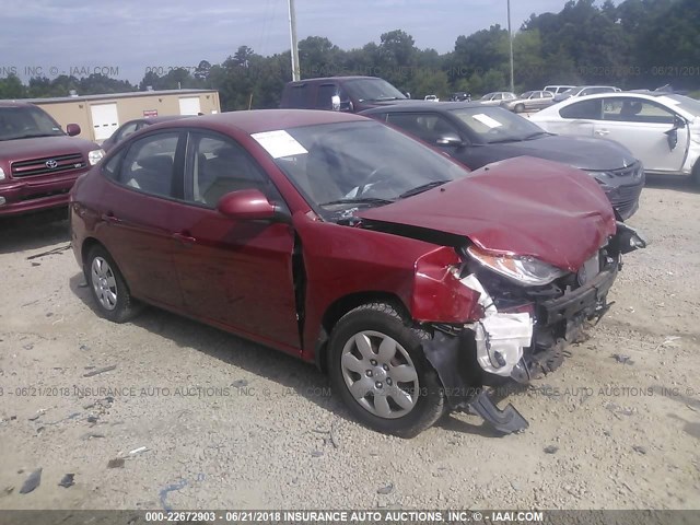 KMHDU46D39U674846 - 2009 HYUNDAI ELANTRA GLS/SE RED photo 1