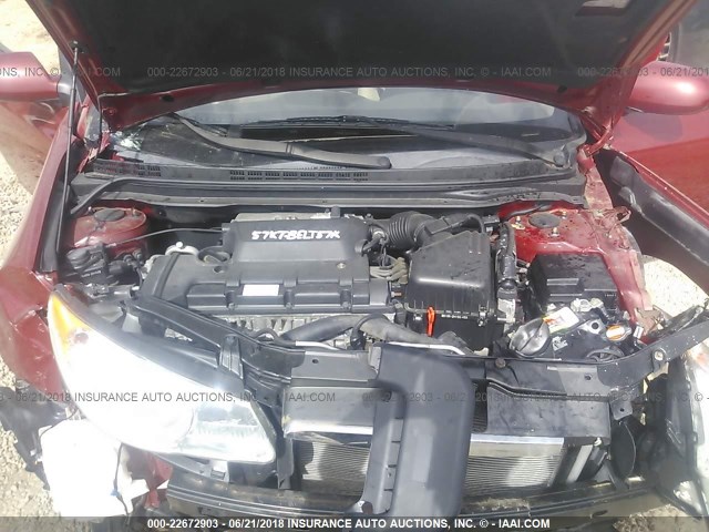 KMHDU46D39U674846 - 2009 HYUNDAI ELANTRA GLS/SE RED photo 10