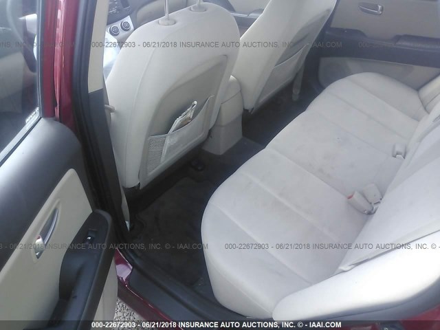 KMHDU46D39U674846 - 2009 HYUNDAI ELANTRA GLS/SE RED photo 8