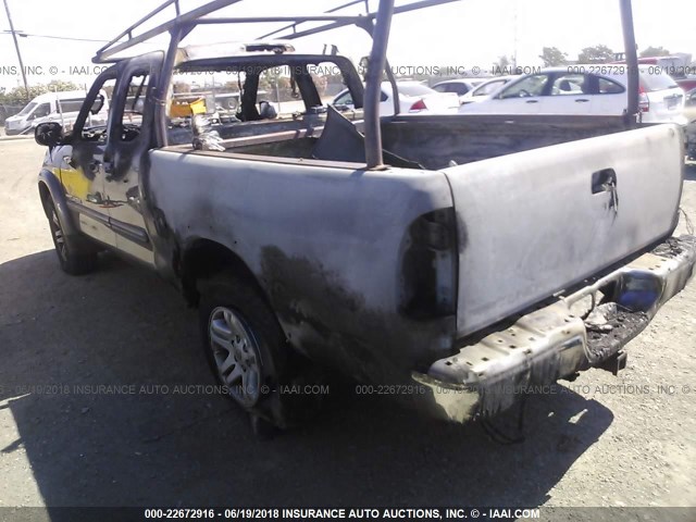 5TBBT44126S480227 - 2006 TOYOTA TUNDRA ACCESS CAB SR5 GRAY photo 3