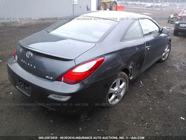 4T1CA30P77U134916 - 2007 TOYOTA CAMRY SOLARA SE/SLE GRAY photo 4