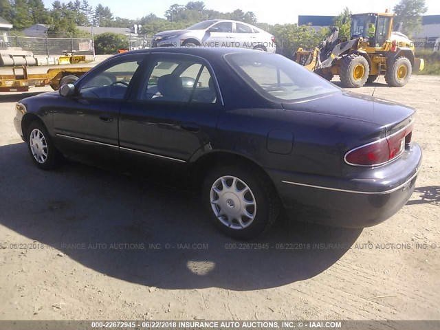 2G4WS52J911137981 - 2001 BUICK CENTURY CUSTOM Dark Blue photo 3