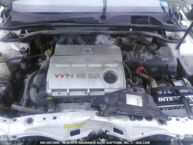 4T1CA30P44U015085 - 2004 TOYOTA CAMRY SOLARA SE/SLE თეთრი ფოტო 10