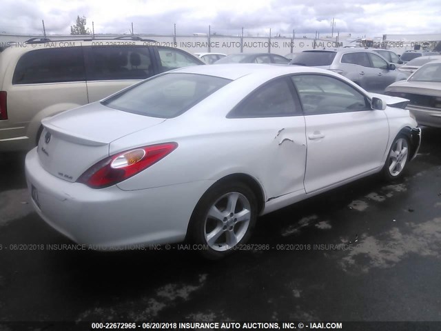 4T1CA30P44U015085 - 2004 TOYOTA CAMRY SOLARA SE/SLE თეთრი ფოტო 4