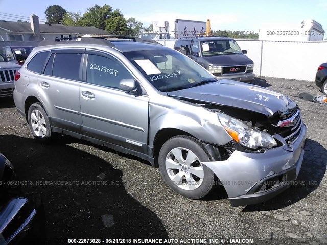 4S4BRBKC6B3349095 - 2011 SUBARU OUTBACK 2.5I LIMITED SILVER photo 1