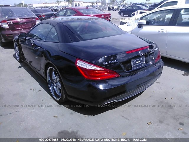 WDDJK7DA7EF027605 - 2014 MERCEDES-BENZ SL 550 BLACK photo 3