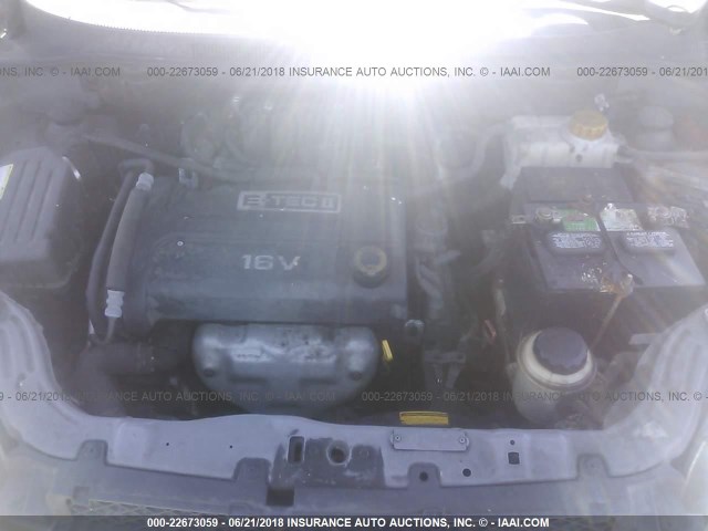 KL1TD56607B065608 - 2007 CHEVROLET AVEO LS SILVER photo 10