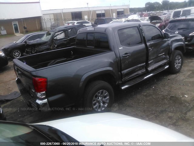 5TFCZ5AN3HX081248 - 2017 TOYOTA TACOMA DBL CAB/SR/TRDSPT/OR/PRO ნაცრისფერი ფოტო 4