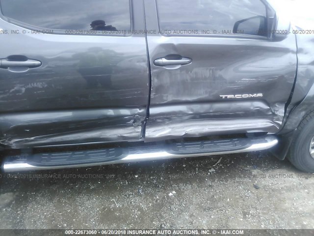 5TFCZ5AN3HX081248 - 2017 TOYOTA TACOMA DBL CAB/SR/TRDSPT/OR/PRO ნაცრისფერი ფოტო 6