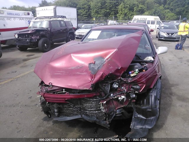 4T1BG22K5VU164533 - 1997 TOYOTA CAMRY CE/LE/XLE RED photo 6