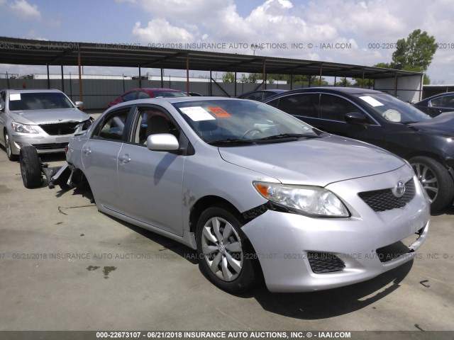 1NXBU40E09Z088890 - 2009 TOYOTA COROLLA S/LE/XLE SILVER photo 1