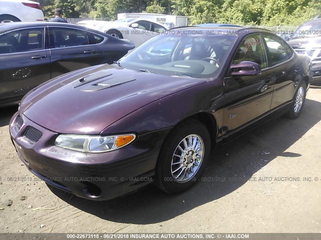 1G2WR52152F175707 - 2002 PONTIAC GRAND PRIX GTP Tünd qırmızı foto 2