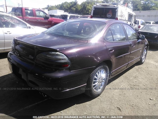 1G2WR52152F175707 - 2002 PONTIAC GRAND PRIX GTP Tünd qırmızı foto 4