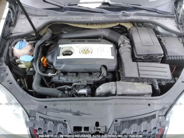 3VWDA71K38M157907 - 2008 VOLKSWAGEN GLI ნაცრისფერი ფოტო 10