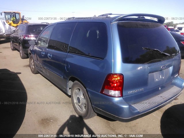 2FMZA57431BB82945 - 2001 FORD WINDSTAR SE SPORT BLUE photo 3